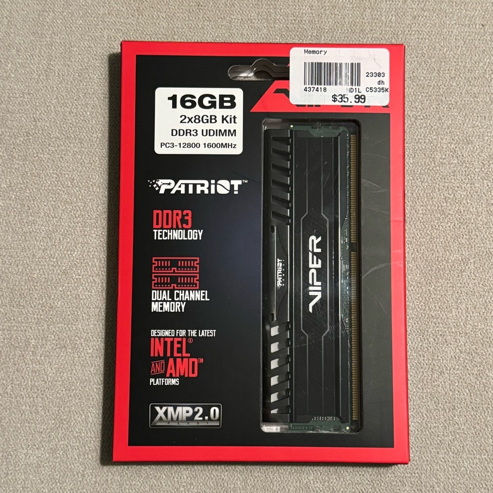 Patriot Viper DDR3 RAM 16gb Desktop Memory - Picture 2 of 8